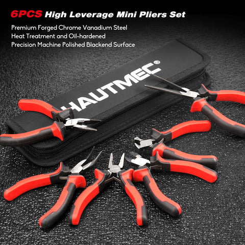 HAUTMEC linesman pliers for secure gripping of small components.
