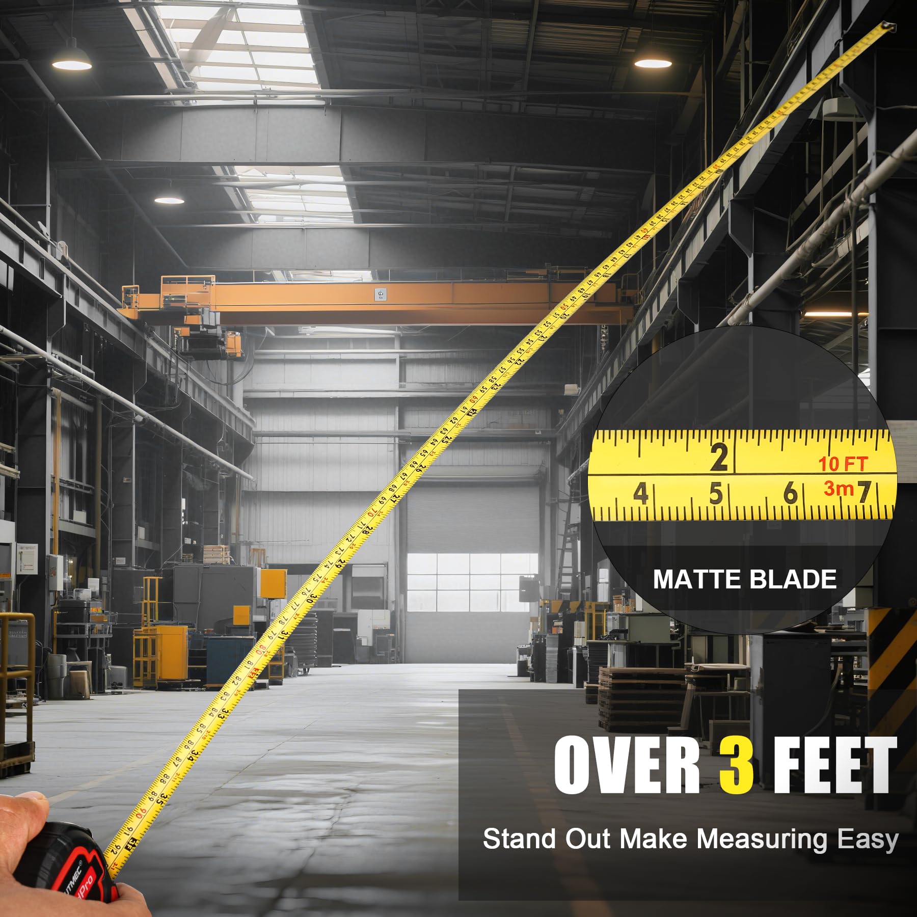 HAUTMEC nickel end hook prevents rust for accurate measurements