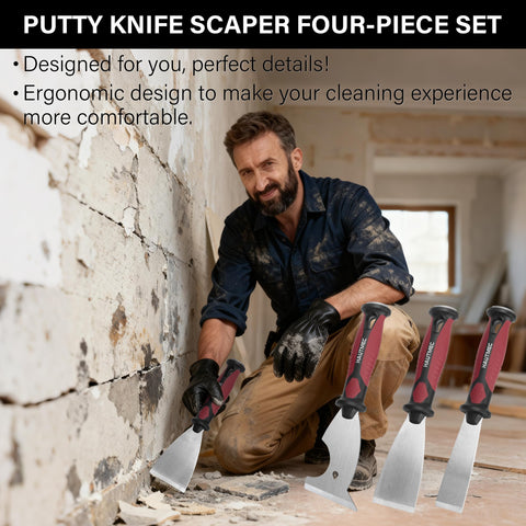 HAUTMEC non-slip grip handle reduces fatigue during extended scraping sessions.