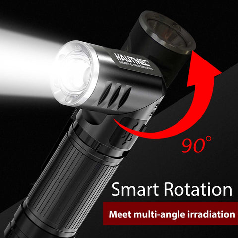 HAUTMEC rotatable head flashlight for versatile hands-free lighting in any situation.