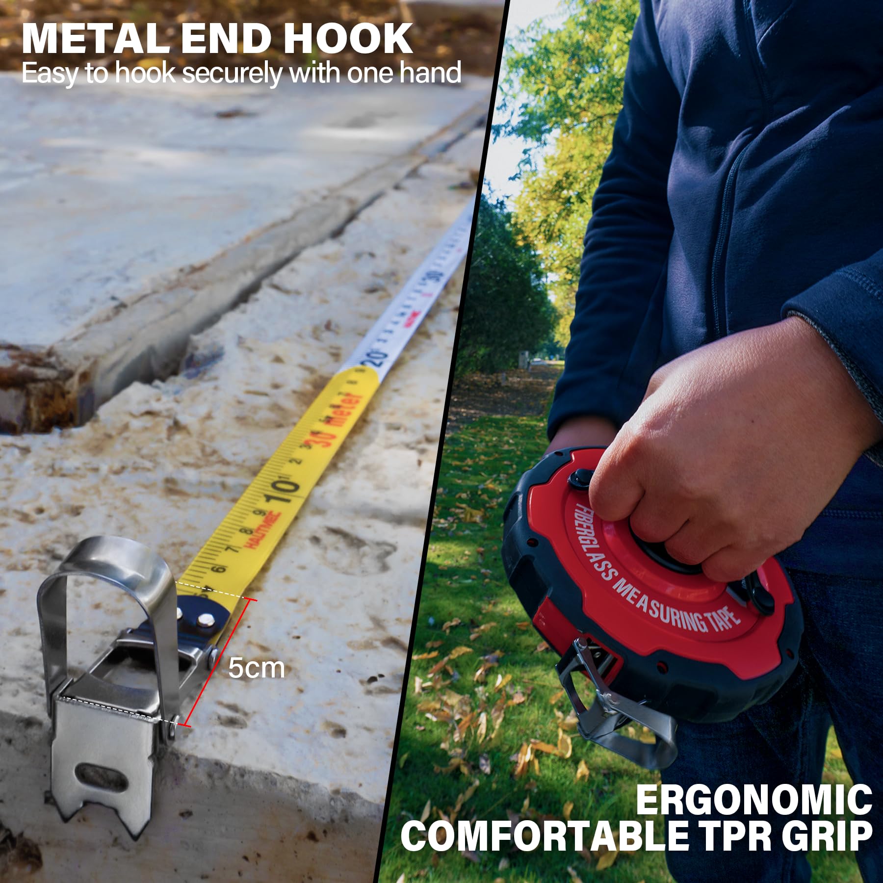 HAUTMEC shock-resistant housing with comfortable grip for durability