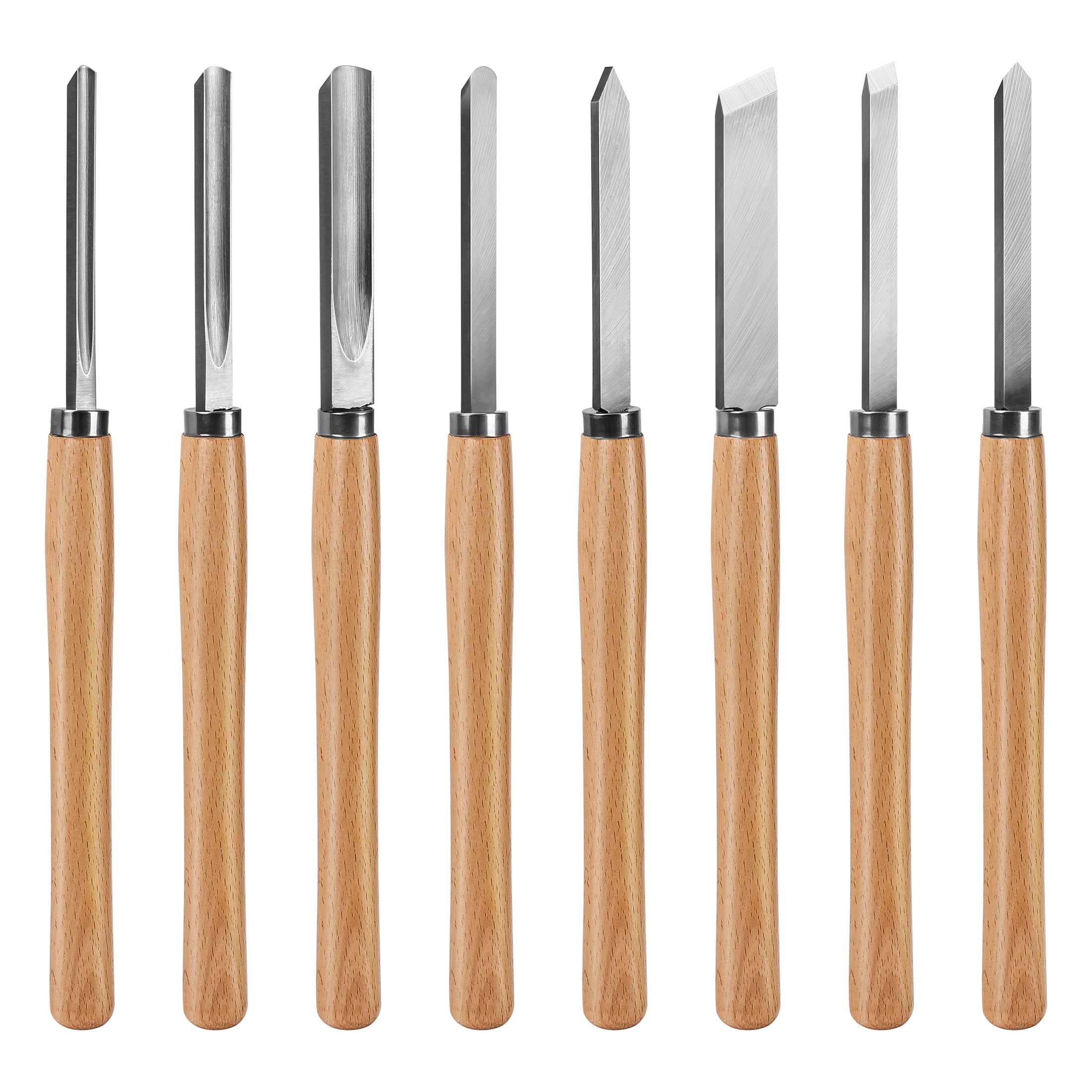 HAUTMEC 1-inch skew chisel for precise detailing in wood turning