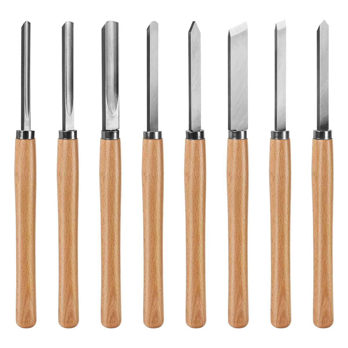 HAUTMEC 1-inch skew chisel for precise detailing in wood turning