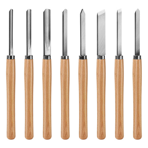 HAUTMEC 1-inch skew chisel for precise detailing in wood turning