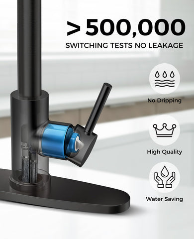 Hauwute fingerprint-resistant finish keeps the faucet clean with minimal effort