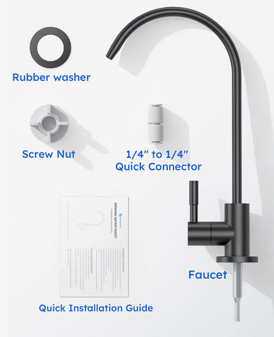 Hauwute RO faucet filling tall glasses and pitchers