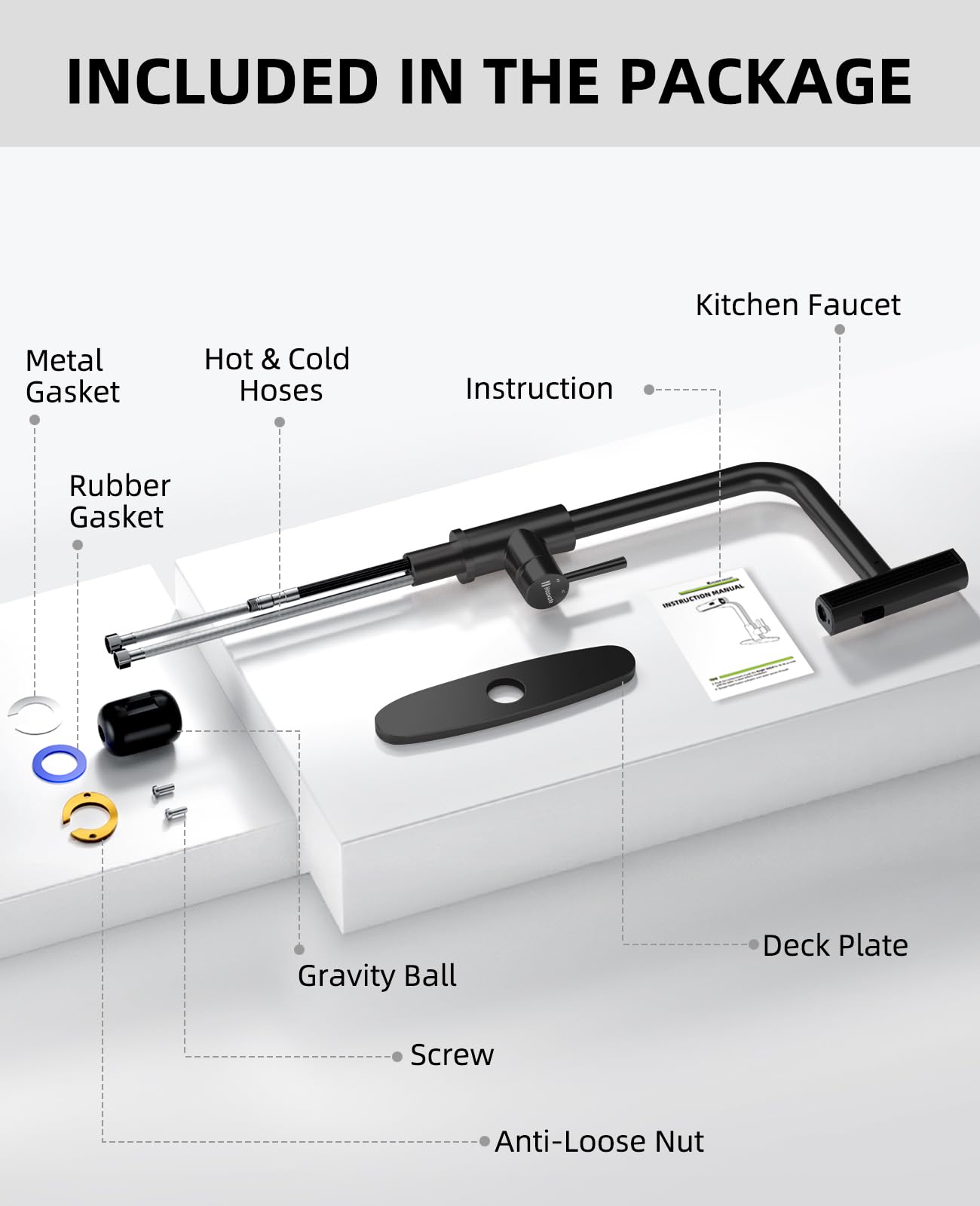 Hauwute RV-friendly kitchen faucet design fits compact kitchens on the move