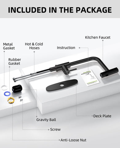 Hauwute RV-friendly kitchen faucet design fits compact kitchens on the move