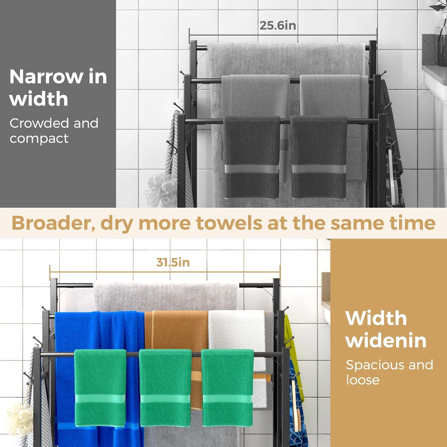 HavenlyYouth durable metal construction ensures rust resistance in humid environments