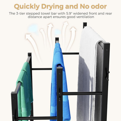 HavenlyYouth matte black powder-coated finish adds modern style and durability