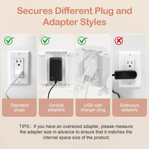 Havenso durable ABS+PC white outlet cover for long-lasting use