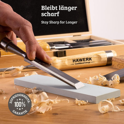 Hawerk wooden case chisels kit ideal for amateurs and professionals.