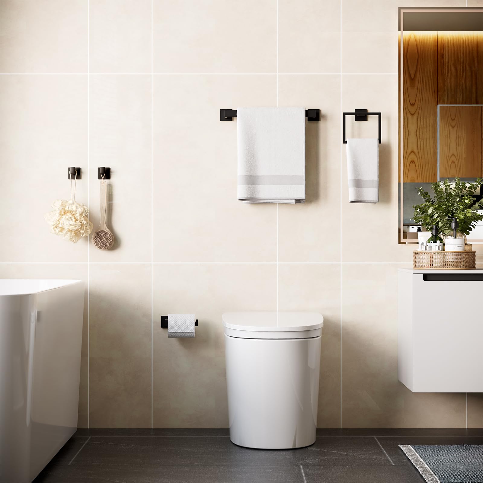 Hawkrown matte black finish blends with various decor styles