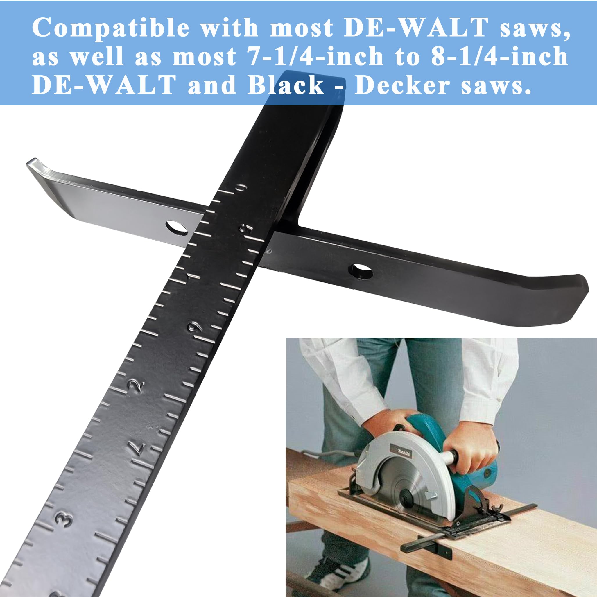 Hawmow DW3278 rip fence kit side view highlighting sturdy construction
