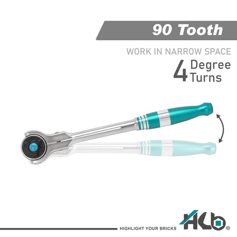 HB AHA044-U 270° swivel head enables flexible access around obstructions.