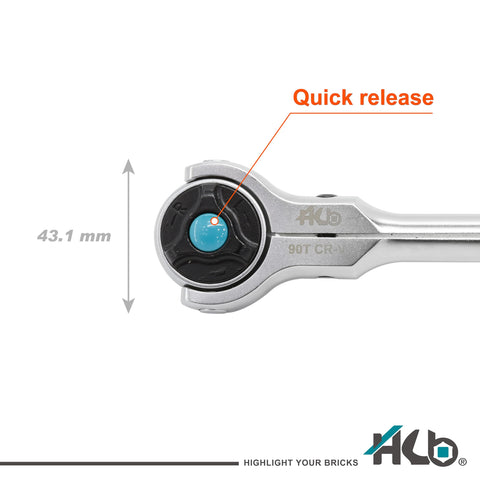 HB AHA044-U micro chrome finish resists corrosion for professional longevity.