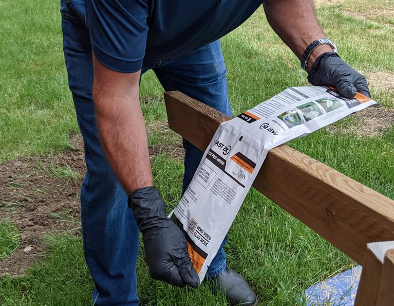 HB Fuller Fast 2K Deck Post Mix lightweight bag reduces back strain.