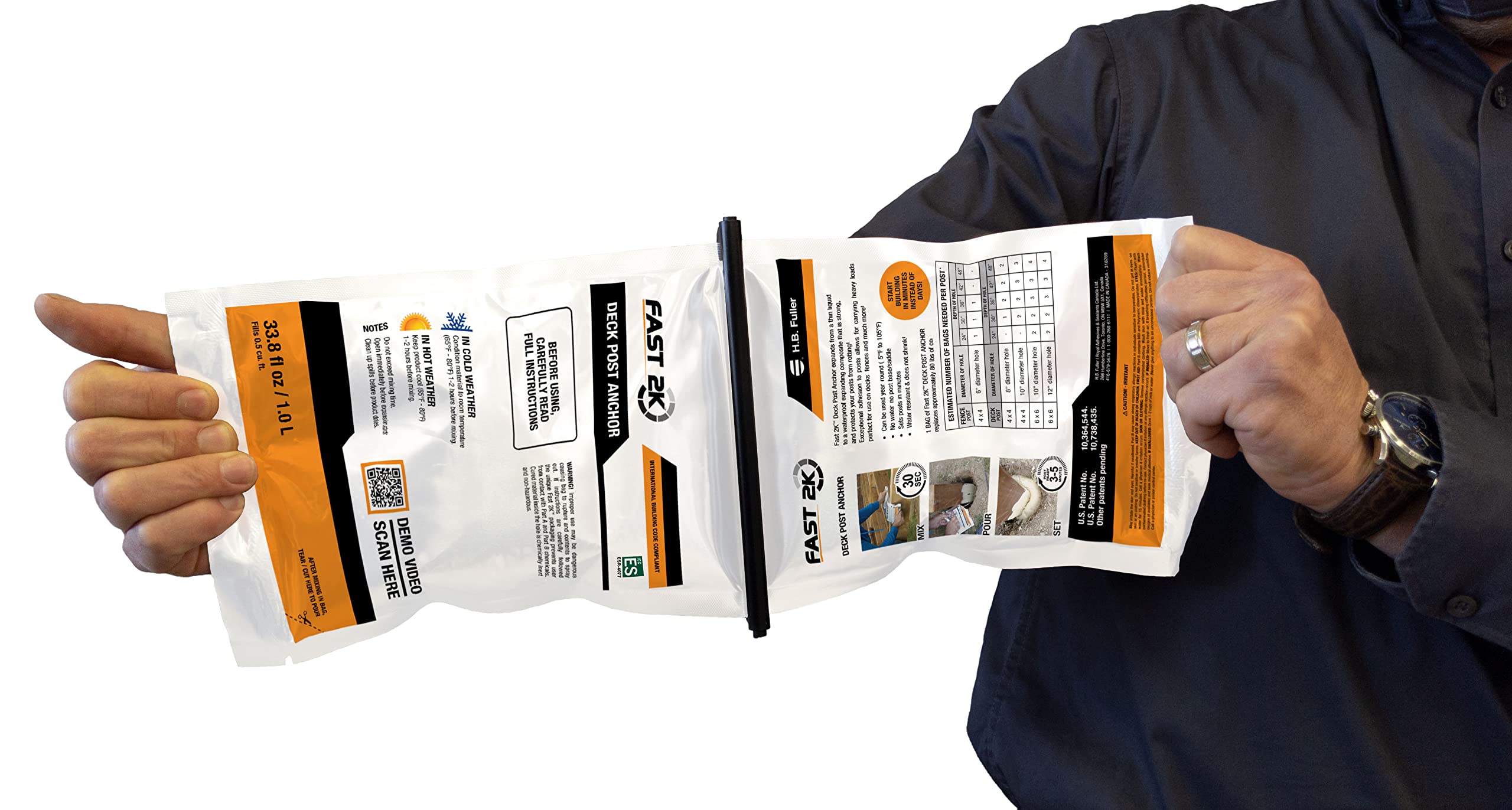 HB Fuller Fast 2K Deck Post Mix provides hydrophobic protection for wood and metal posts.