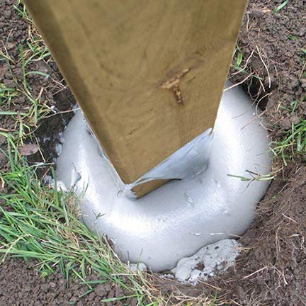 H.B. Fuller Fast 2K Post Anchor in action delivers rapid, strong footing.