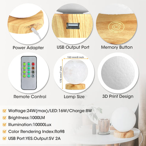 H&B Happy round lamp control panel showing color and brightness options