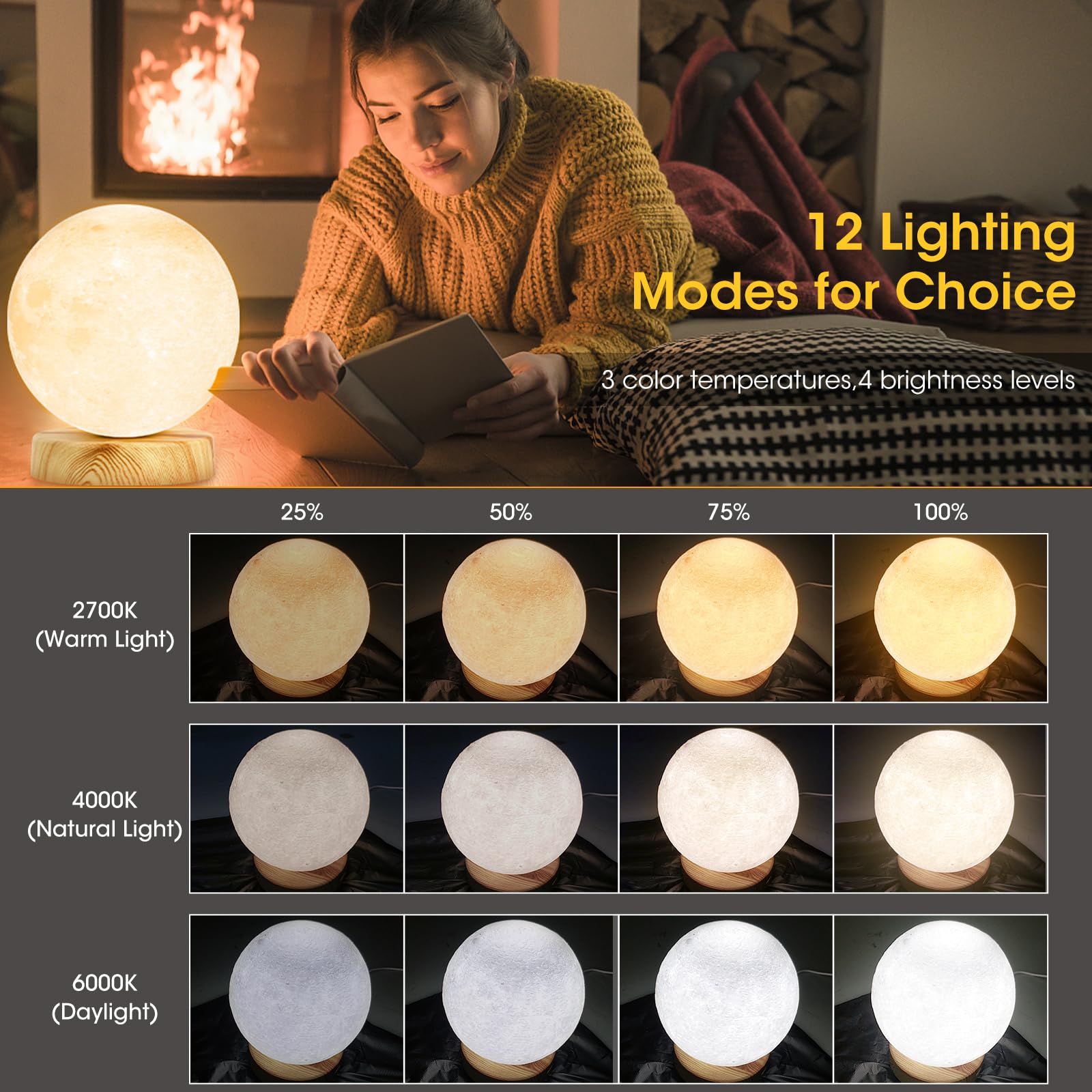 H&B Happy round lamp side view blending sleek design with home decor