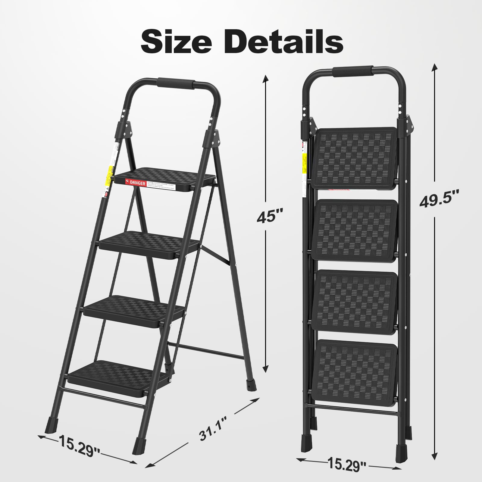 HBTower anti-slip handle and textured pedals for grip