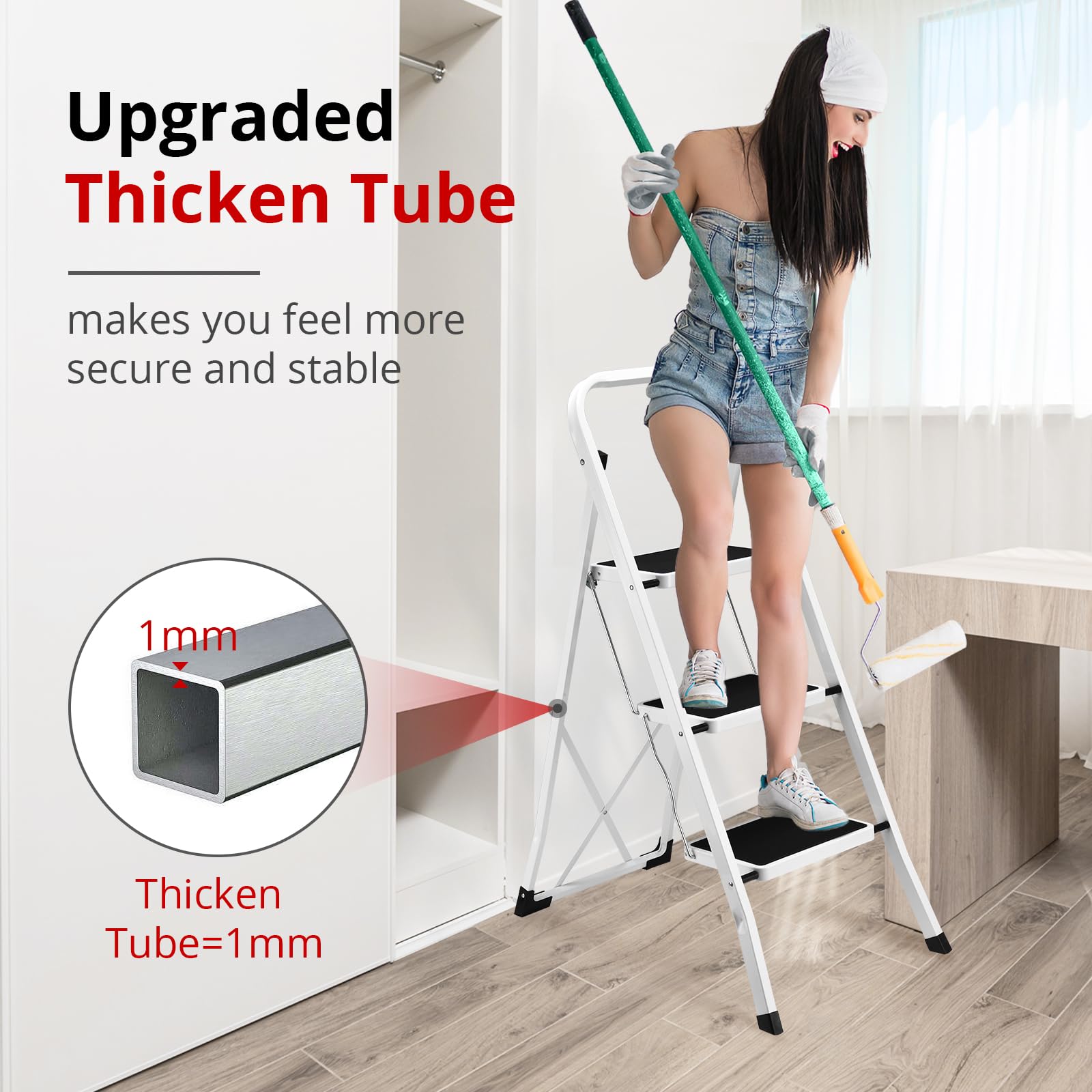 HBTower lightweight design for easy transport around the home.