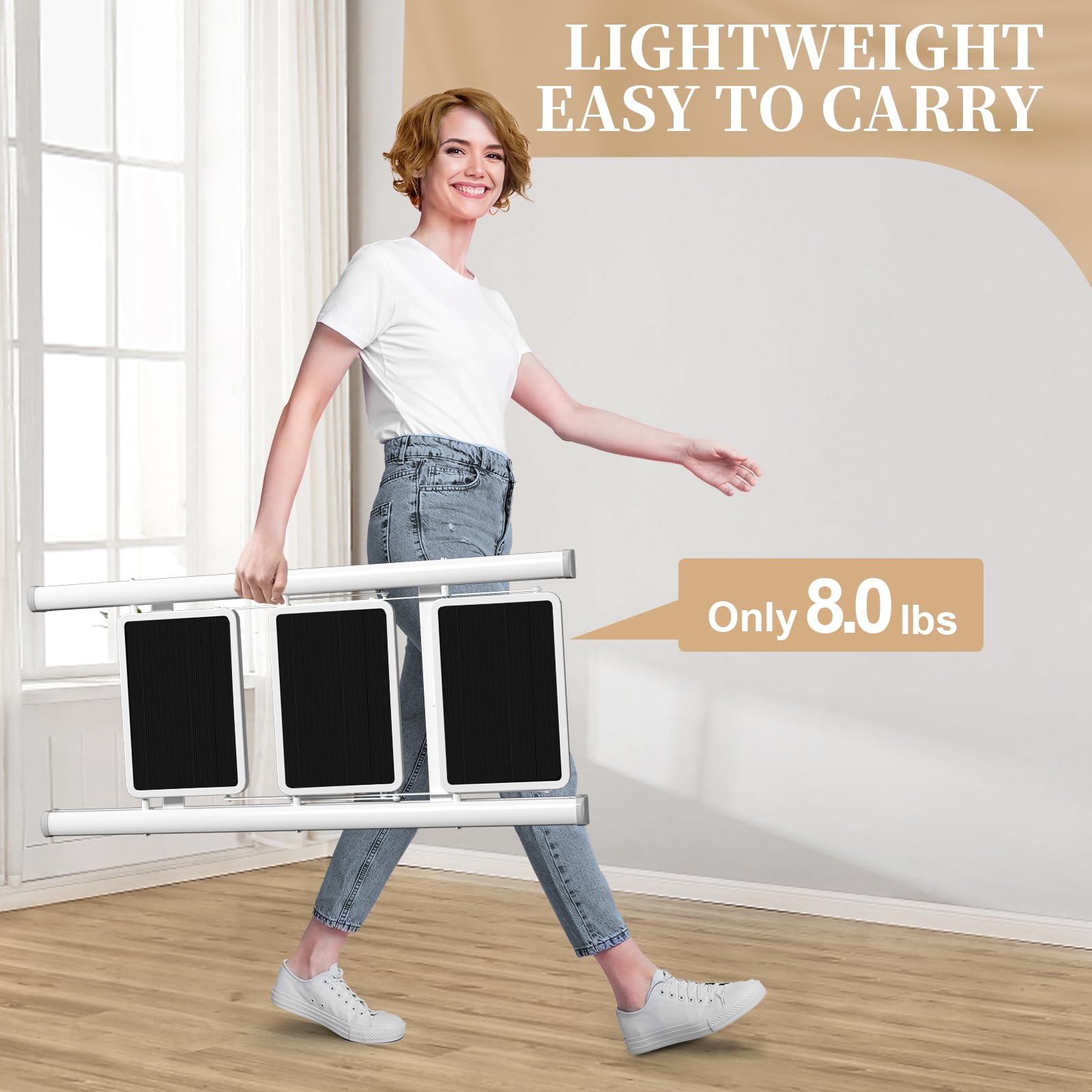 HB Tower thickened stainless alloy frame resists rust and adds durability.