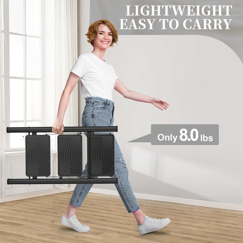 HBTower anti-slip pedals and TPR feet protect floors and prevent shifting.