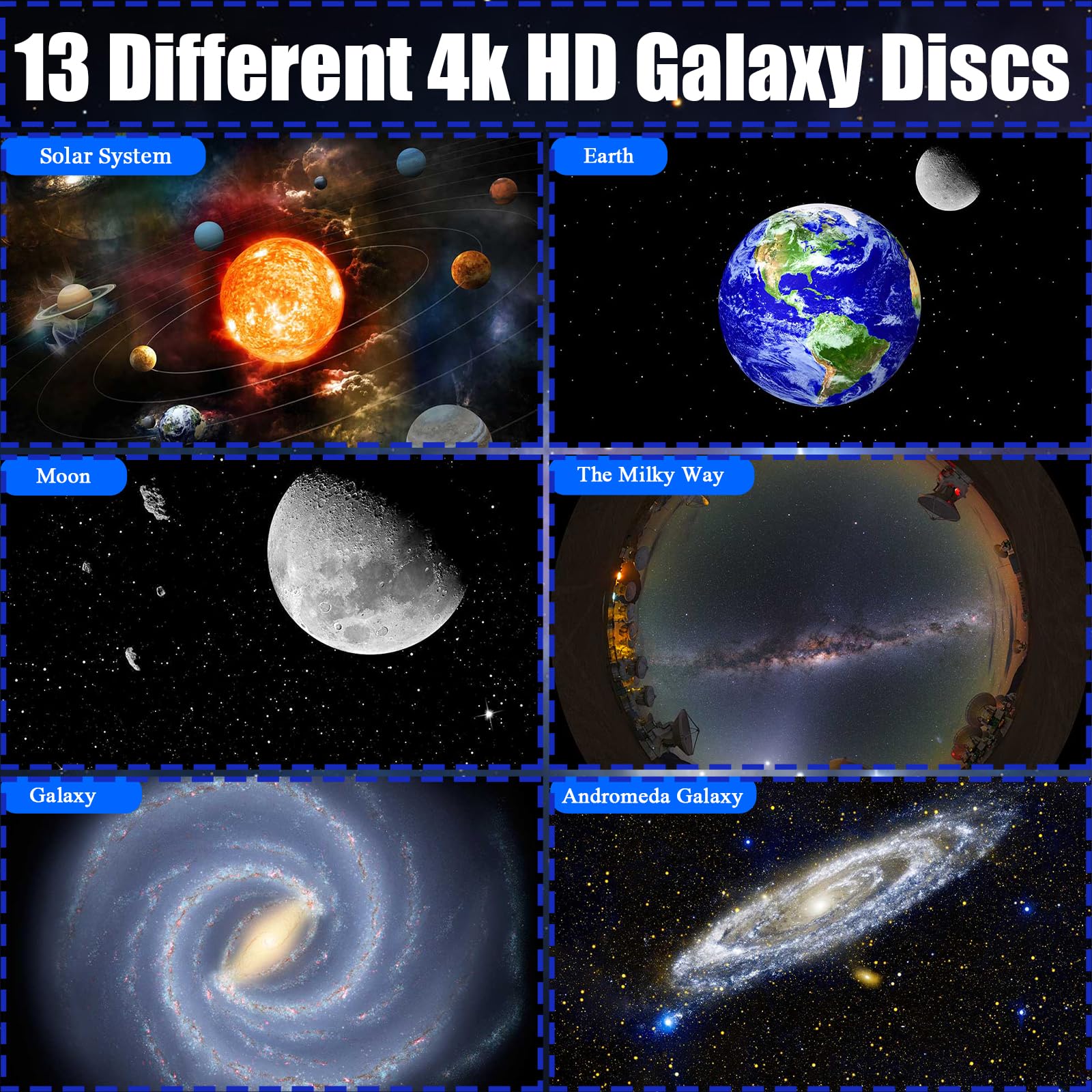 Hbaushun Planetarium Moon disc enhances bedtime storytelling under stars