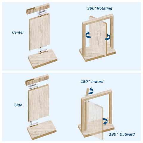 HBL' 100kg load-bearing hinge supports heavy doors without sag.