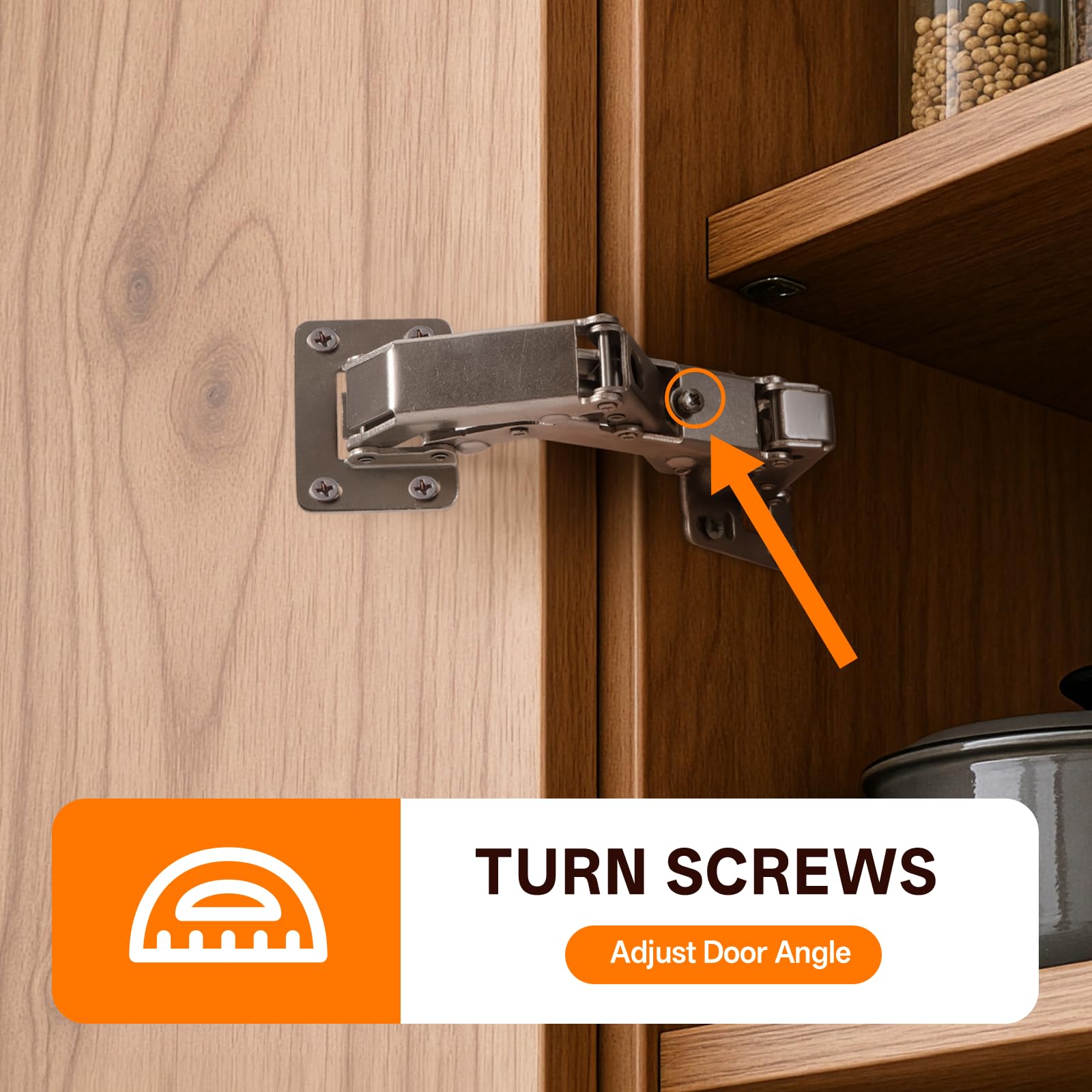 HBL' hinges for 40 mm thick doors fit chunky pantry and kitchen units