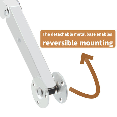 HBL' gas strut hinge demonstrates soft-close action on a heavy lid