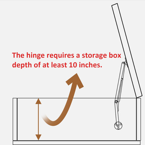 HBL' hands-free lid stay enabling hands-off access for a toy box