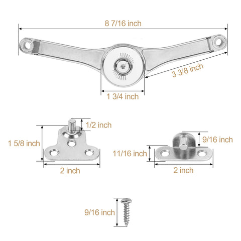 HBL' 2 Pack hinges with 20 lb per-pair capacity for storage chests.