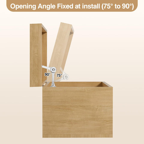 HBL' 2 Pack hinges mounted on left or right side for versatile use.