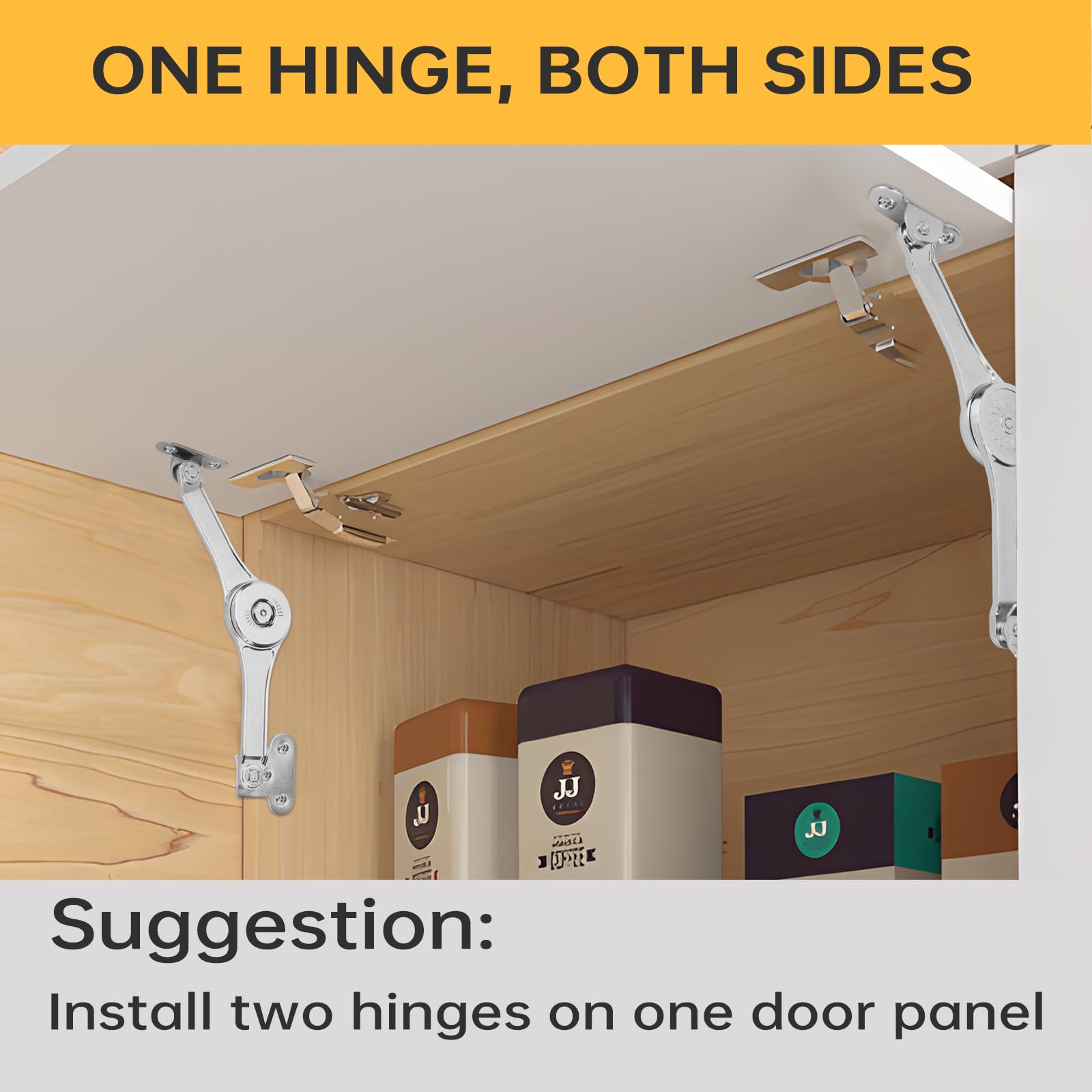 HBL' lid stay with heavy-duty zinc alloy for upper cabinets