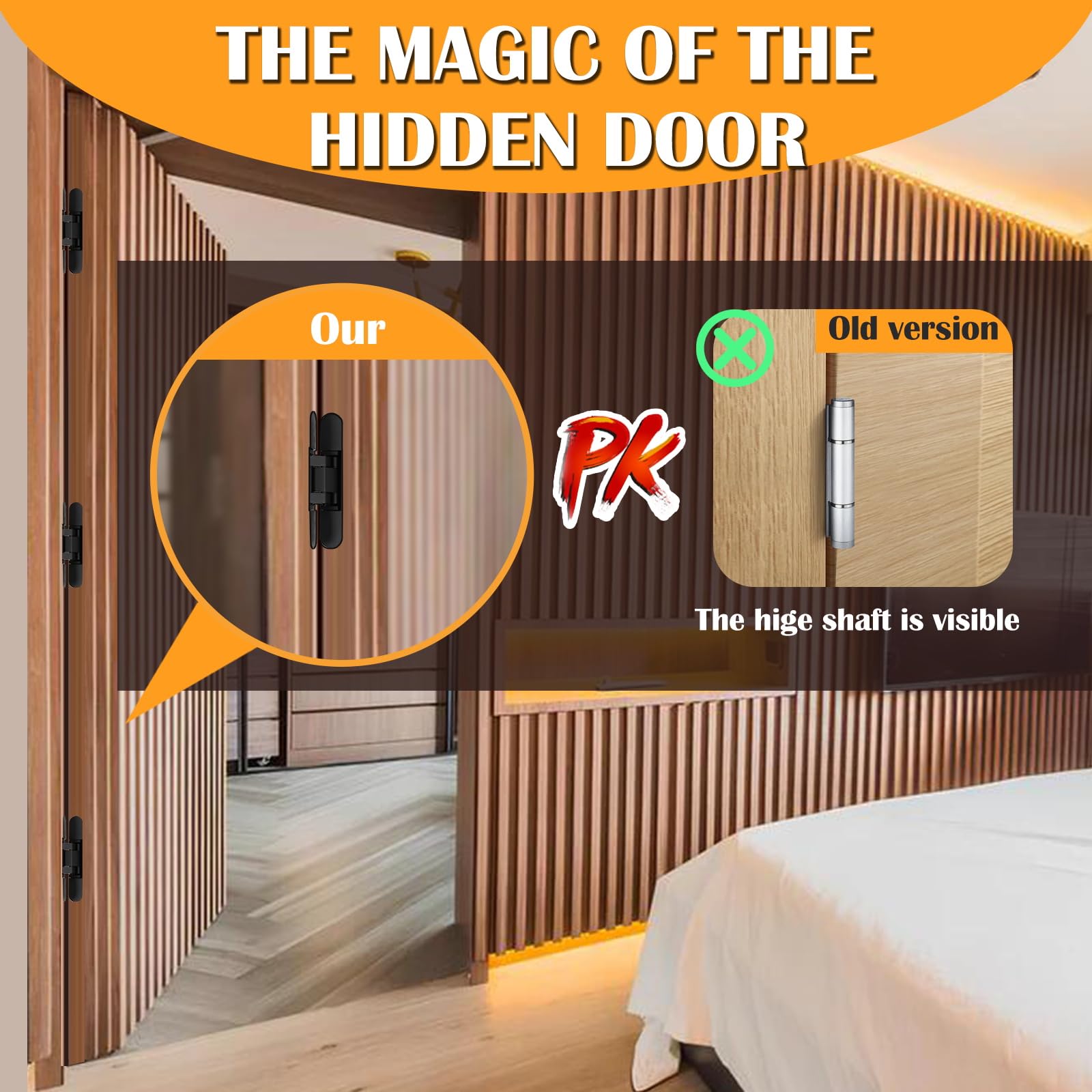HBL' 3-way adjustable hinges enable quick door alignment