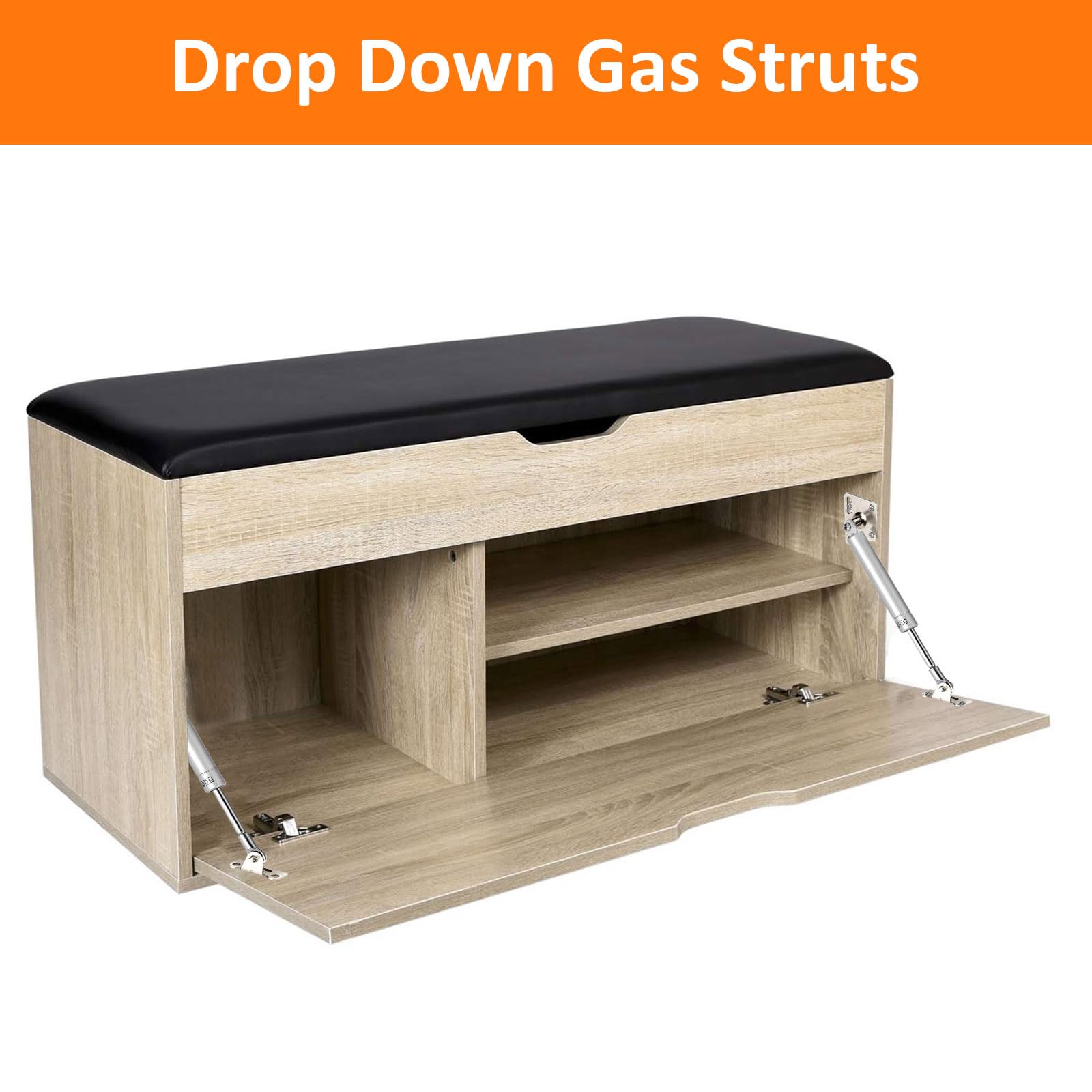HBL' cabinet door support suitable for heavy drop-down lids.