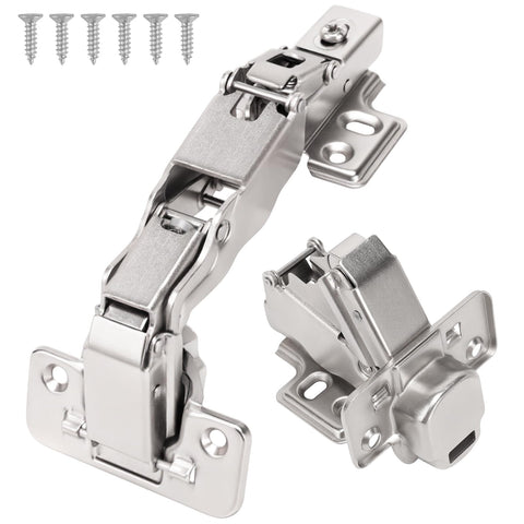 HBL' concealed European full-overlay hinges offer a clean frameless look.