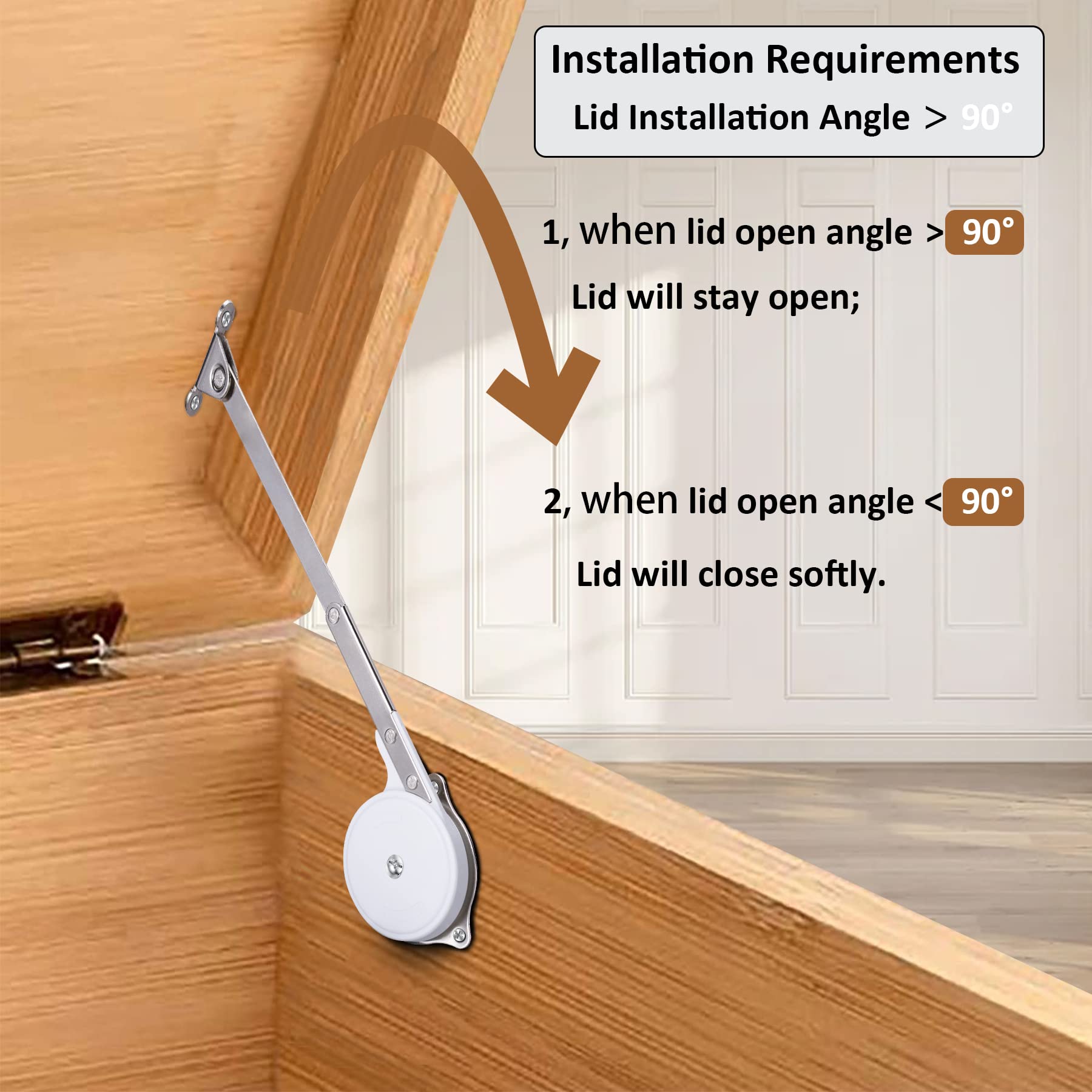 HBL heavy-duty hinge supports up to 50 pounds per pair