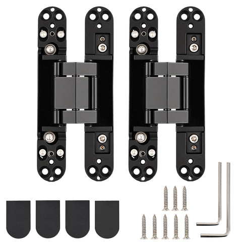 HBL' hidden door hinges 6 inch two-pack for concealed openings with smooth motion
