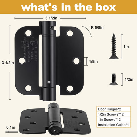 HBL hinges for metal doors using nut screws and pre-drilled holes