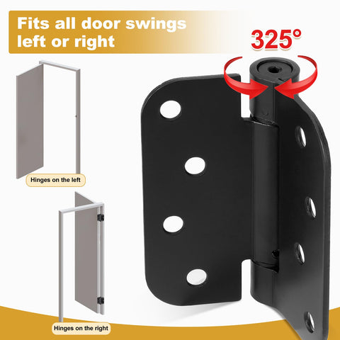 HBL hinges during wood door installation with wood screws