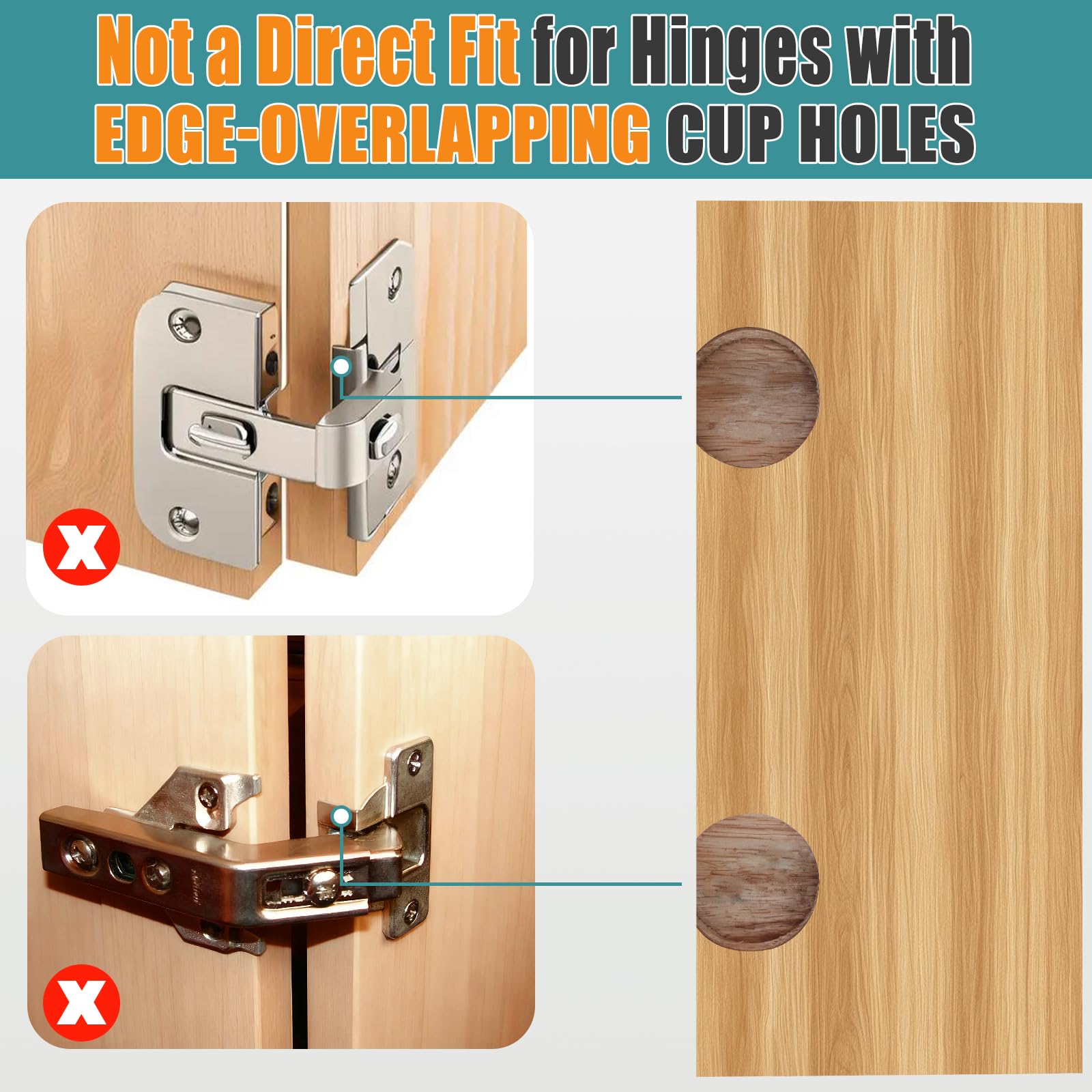 HBL' lazy susan/bifold hinge set demonstrates smooth cabinet door motion.