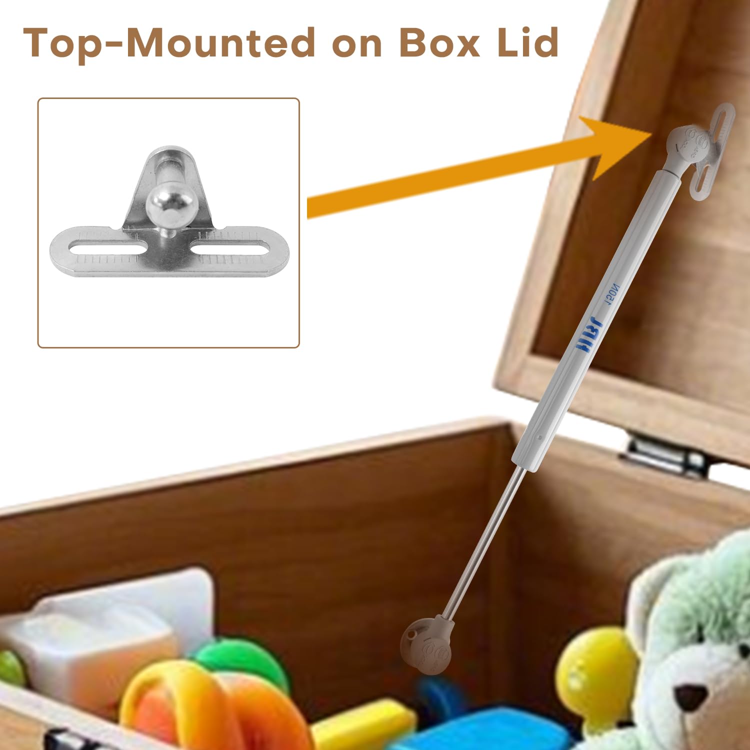 HBL hinges mounted on both sides for flexible installation