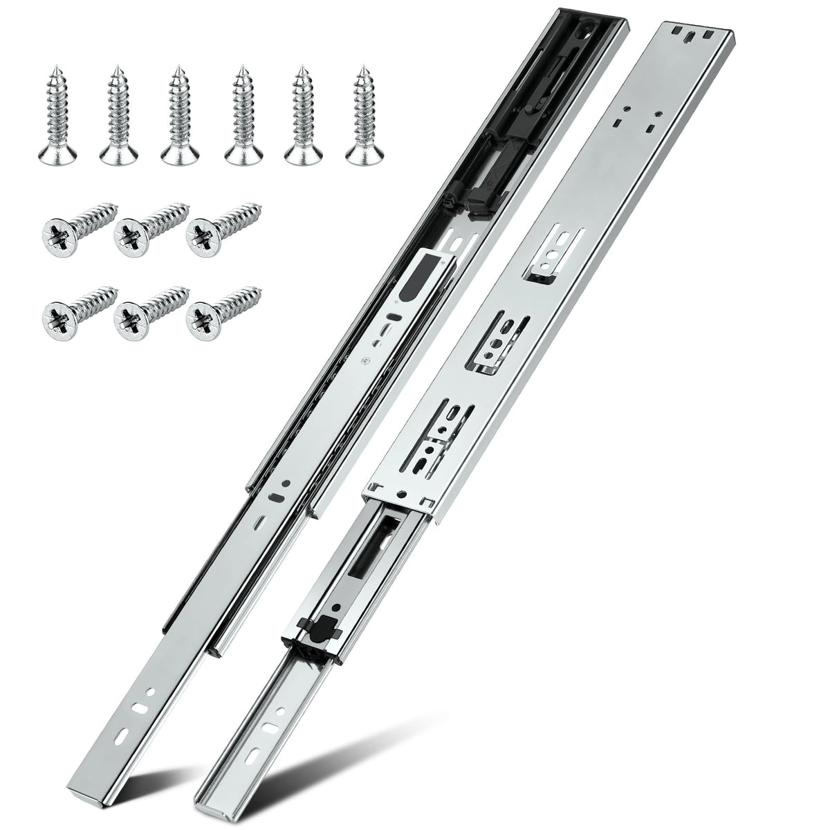HBL soft-close drawer slides 18-inch demonstrating quiet, smooth closing action