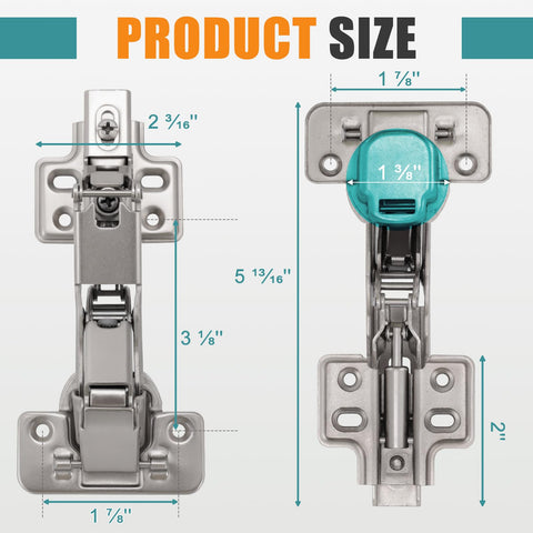 HBL' wide 165° hinges enable broad pantry access and versatility.