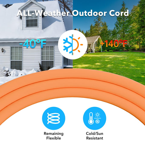 HBN extension cord operating from minus 40 to 140 degrees Fahrenheit.