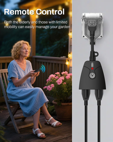 HBN indoor electrical plugs compatible with light switches for flexible rooms